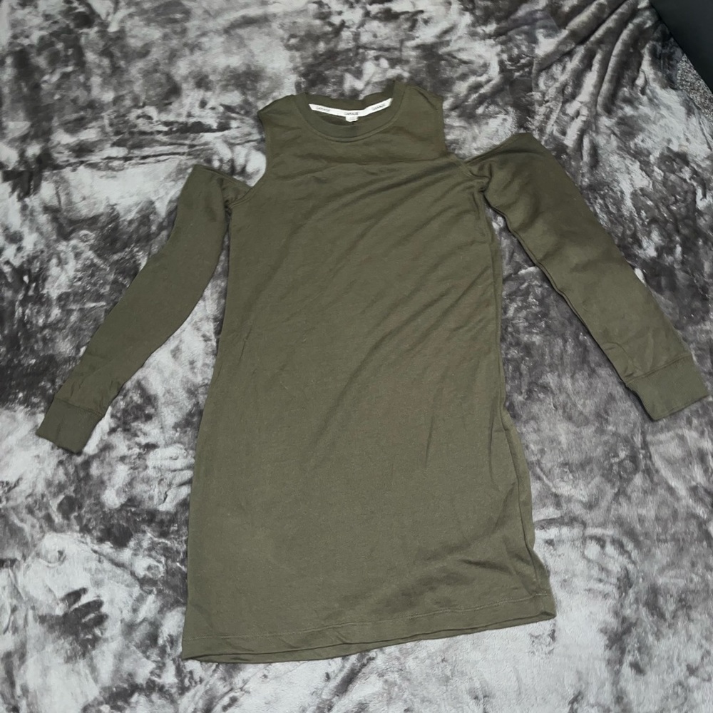 womens shoulderless garage shirt size xs